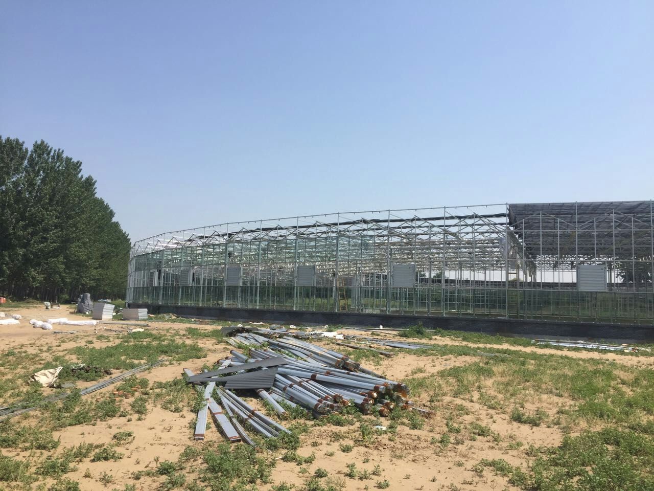 北京玻璃连栋温室项目